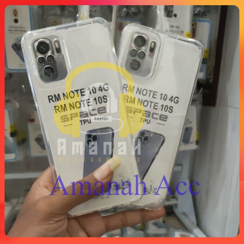 Softcase XIAOMI REDMI NOTE 10 4G / NOTE 10S Case Casing Silikon Clear Bening Transparan