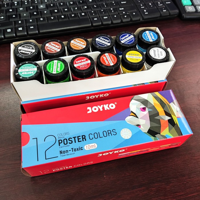 

Poster Color Cat Poster 10ML- 12 Colors 1 Box 12 Pcs