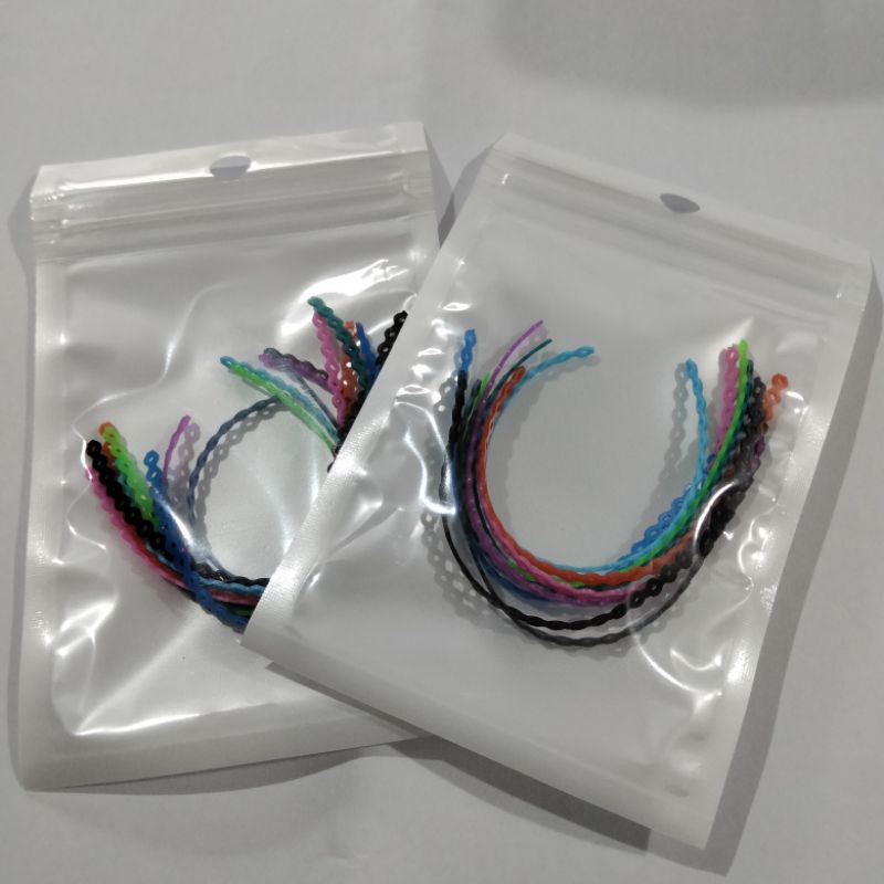Karet Power Chain Behel Gigi 1 Pack Isi 5 Pcs Berbeda Warna / Karet Sambung Behel