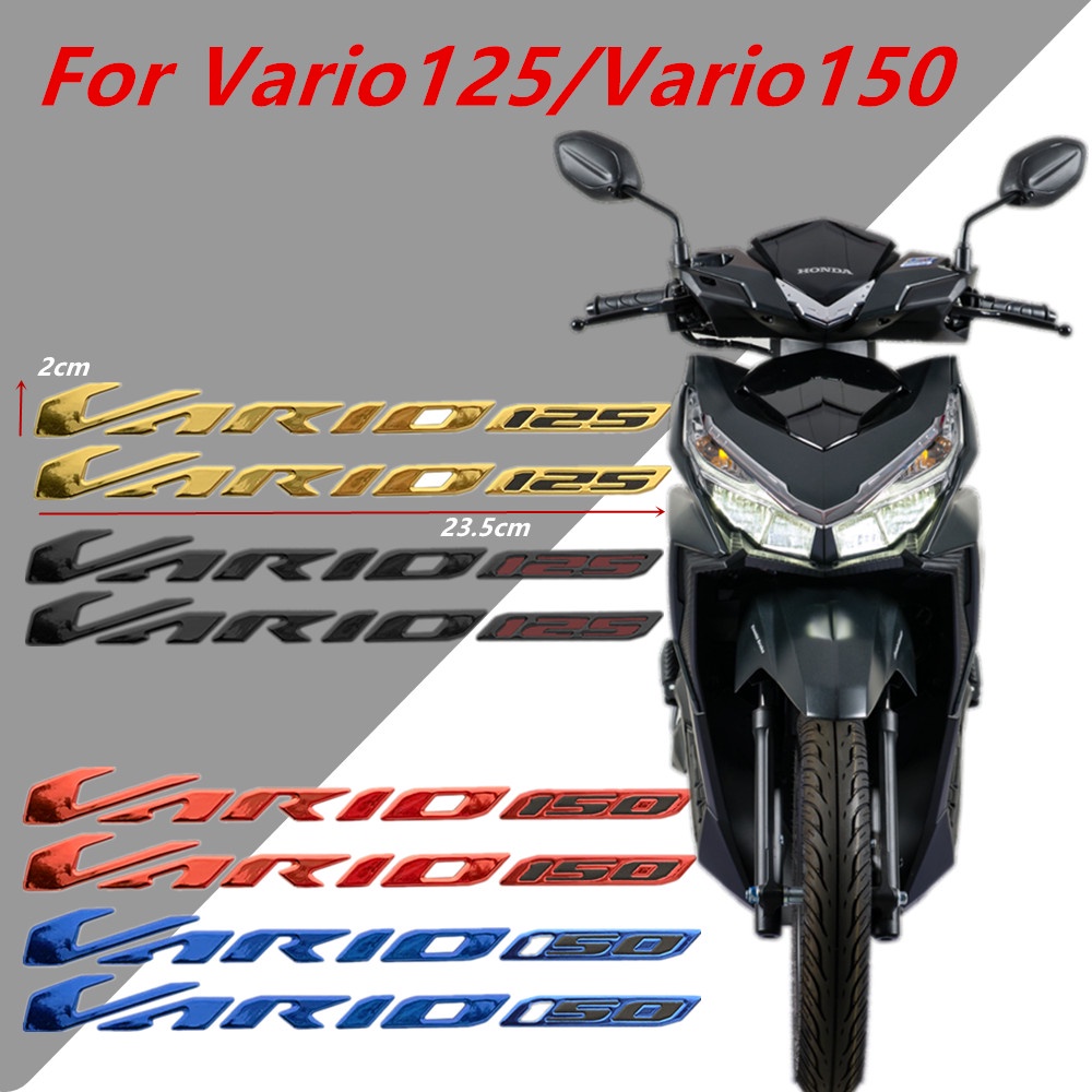 Motor Honda Vario Stiker Scooter Fuel Tank Pad Emblem Lem Lembut Decal Untuk Honda Vario125 150 Vario125 Vario150 Dekorasi