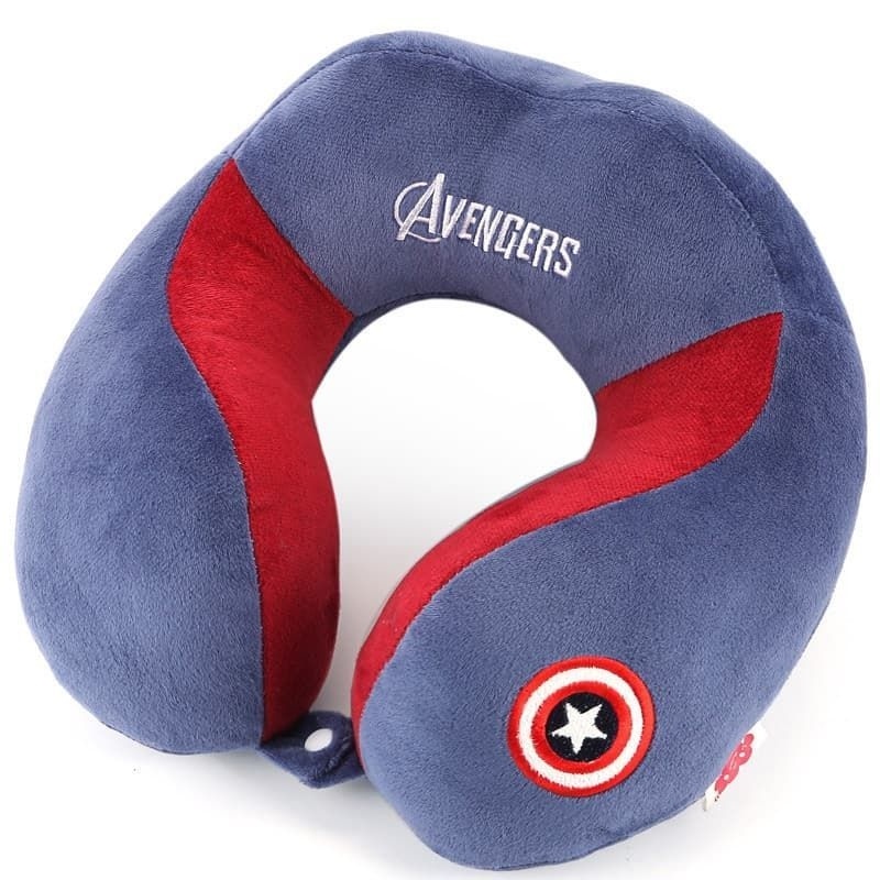 Bantal Leher Dewasa Karakter Avengers Super Hero Kualitas Import Bantal  Leher Mobil Kantor Travel