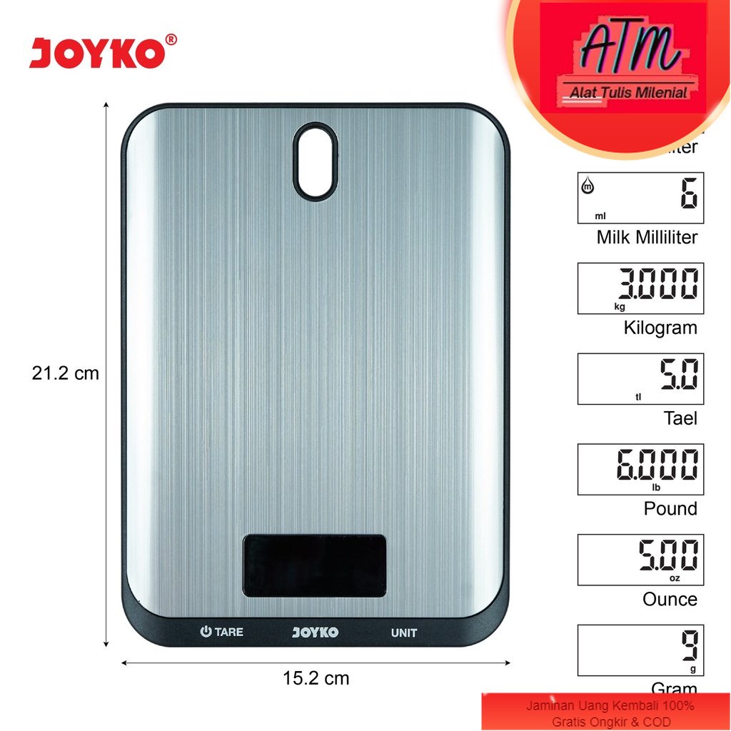 Timbangan Digital Kitchen Scale Alat Timbang Dapur DSL-A3