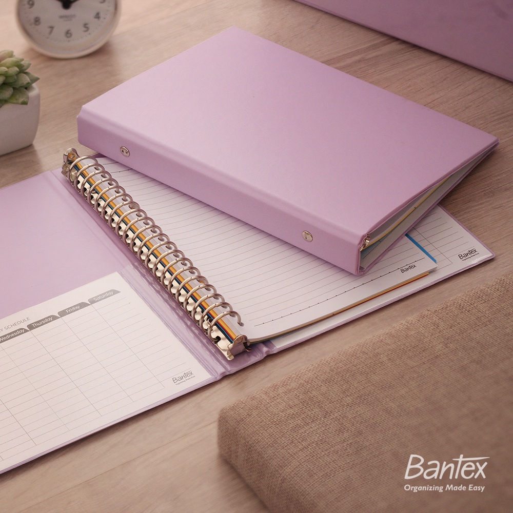 

Bantex Binder Polos A5 20 Ring Pastel Lilac Multiring Binder