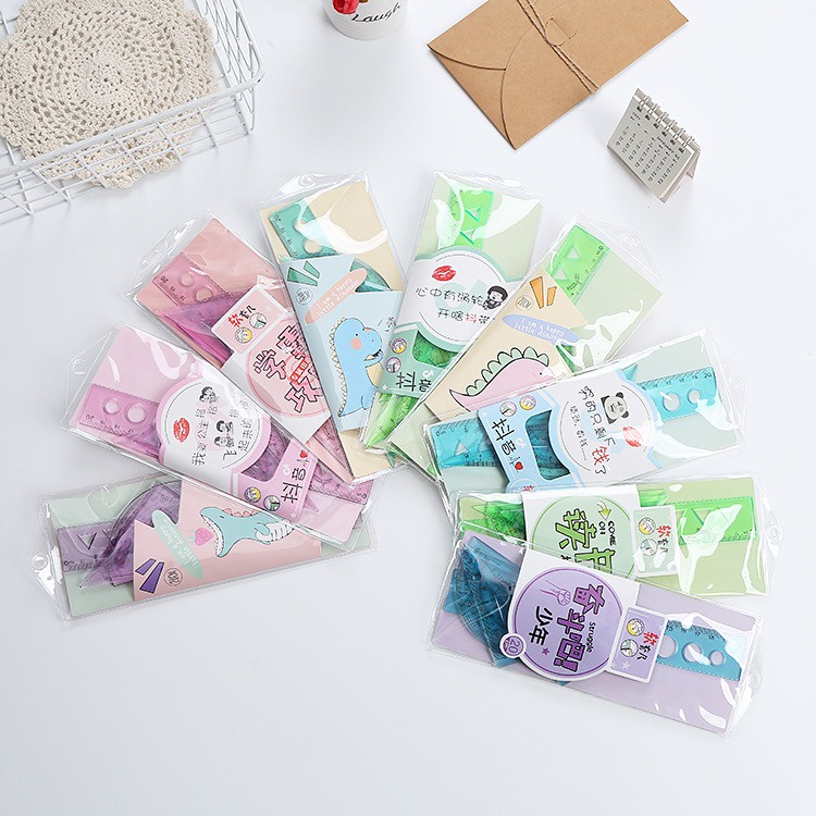 

Penggaris Set Busur Derajat Segitiga Soft Ruler GoK-ST0226