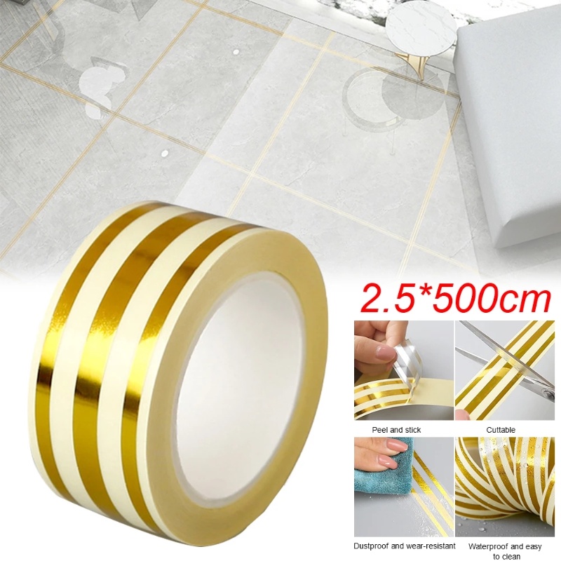 5m/roll Tape Gap Ubin Keramik Tahan Air/Self-Adhesive Gap Sealing Foil Strip Stiker Lantai