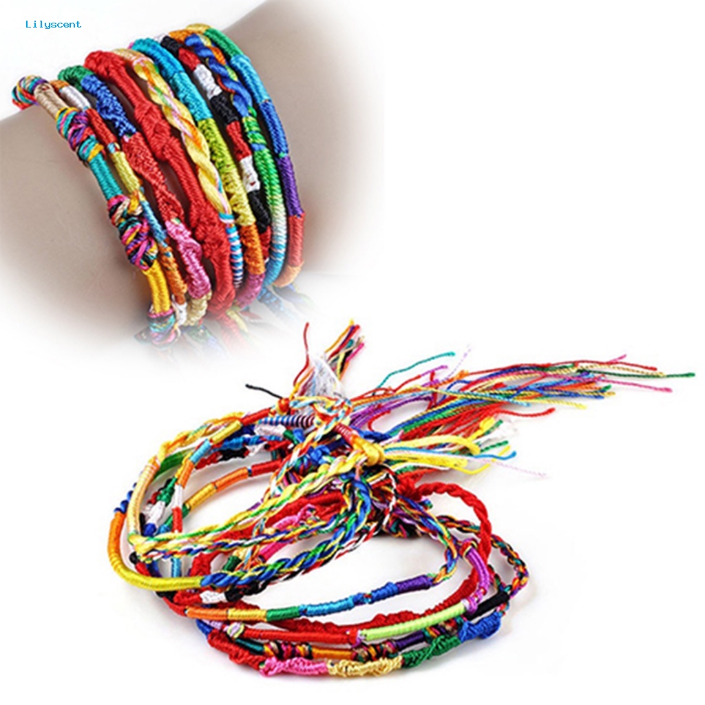 Lilyscent 20Pcs Gelang Tangan Tahan Lama Untuk Pesta Multicolor Bracelets Multicolor