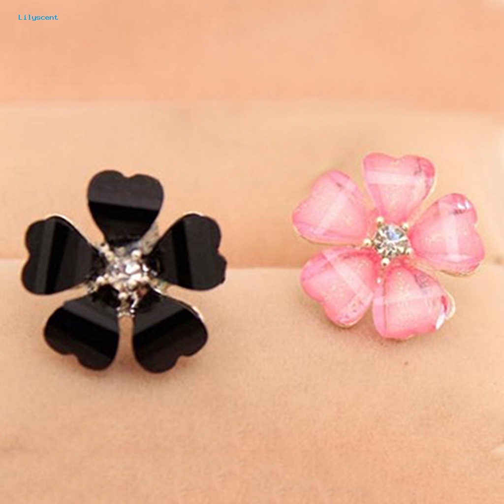 Anting Aksesori Perhiasan Lilyscent Untuk Pesta Kelopak Bunga Ear Stud Menarik