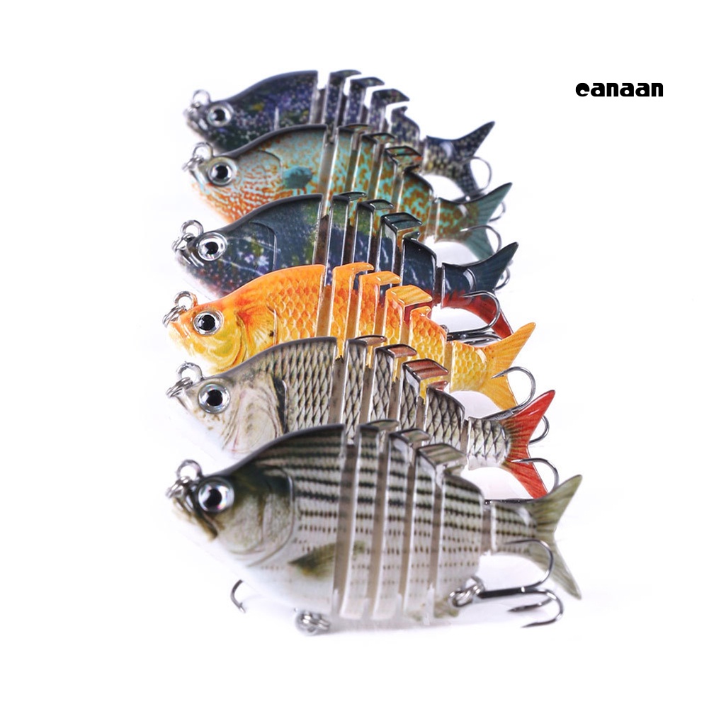 Cnn-6.35cm 8g 6bagian Buatan Memancing Umpan Wobbler Ikan Renang Alat Tackle