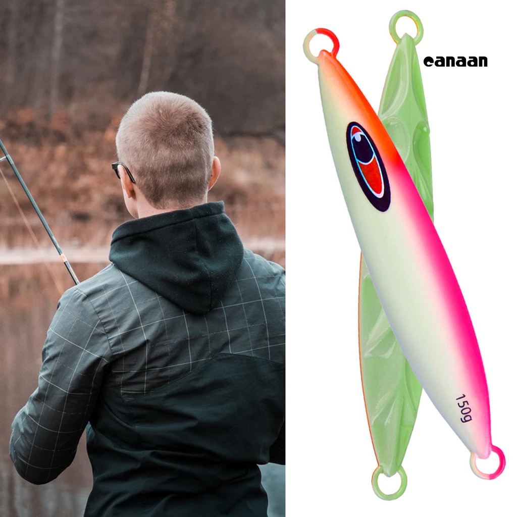 Cnn-100g/120g/150g/200g 12.2cm/13cm/14cm/15.2cm Piring Pancing Umpan 3D Slow Shaking Ultra Thin Metal Jigging Mancing Slow Shake Lure Aksesoris Untuk Angling