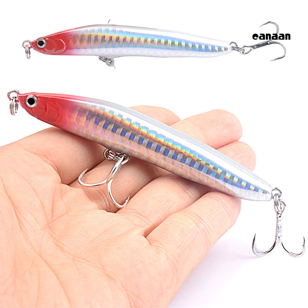 Cnn-19g/9.5cm Pemancingan Umpan Warna Terang Efisien 3D Fisheyes Universal Simulasi Menangkap Ikan Kait Tajam Pengecoran Panjang Tenggelam Pensil Buatan Umpan Keras Peralatan Memancing