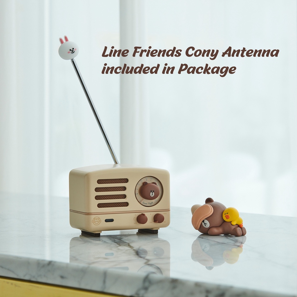 Muzen Line Friends Speaker Portabel FM/Bluetooth