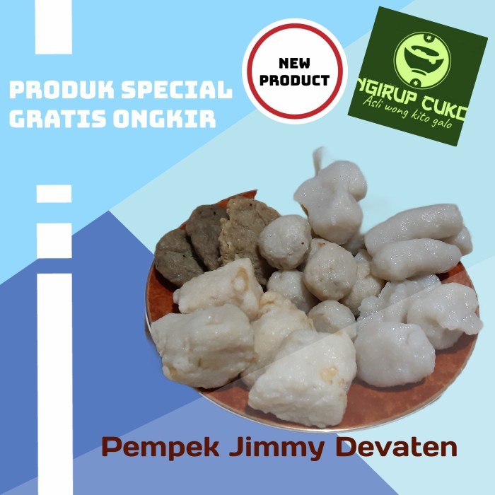 

Pempek Palembang Jimmy Devaten Ikan Gabus-Paket Isi 63 Pempek Kecil