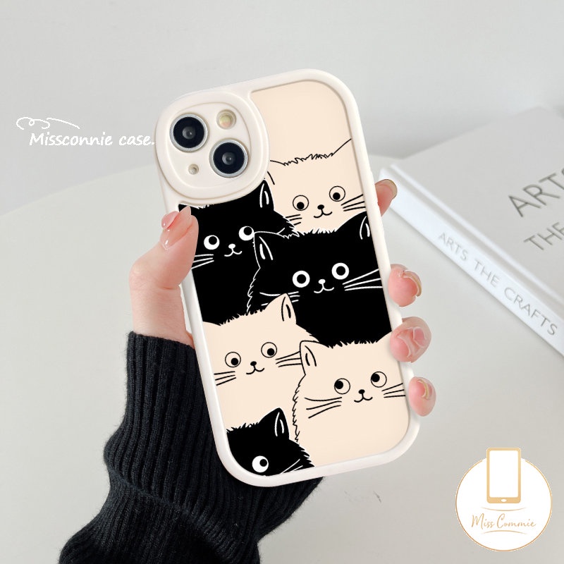 Casing Realme C25s C21Y C31 C25Y C53 C35 C55 C11 9i 5 6i 8 5i 7i 6s 6 8i 8 C30 C12 C15 C30s 10 Pro 10Pro+ Pro C17 C21 GT C20A C3 C20 C17 Kartun Kucing Lucu Imut Couple Sarung Soft Case