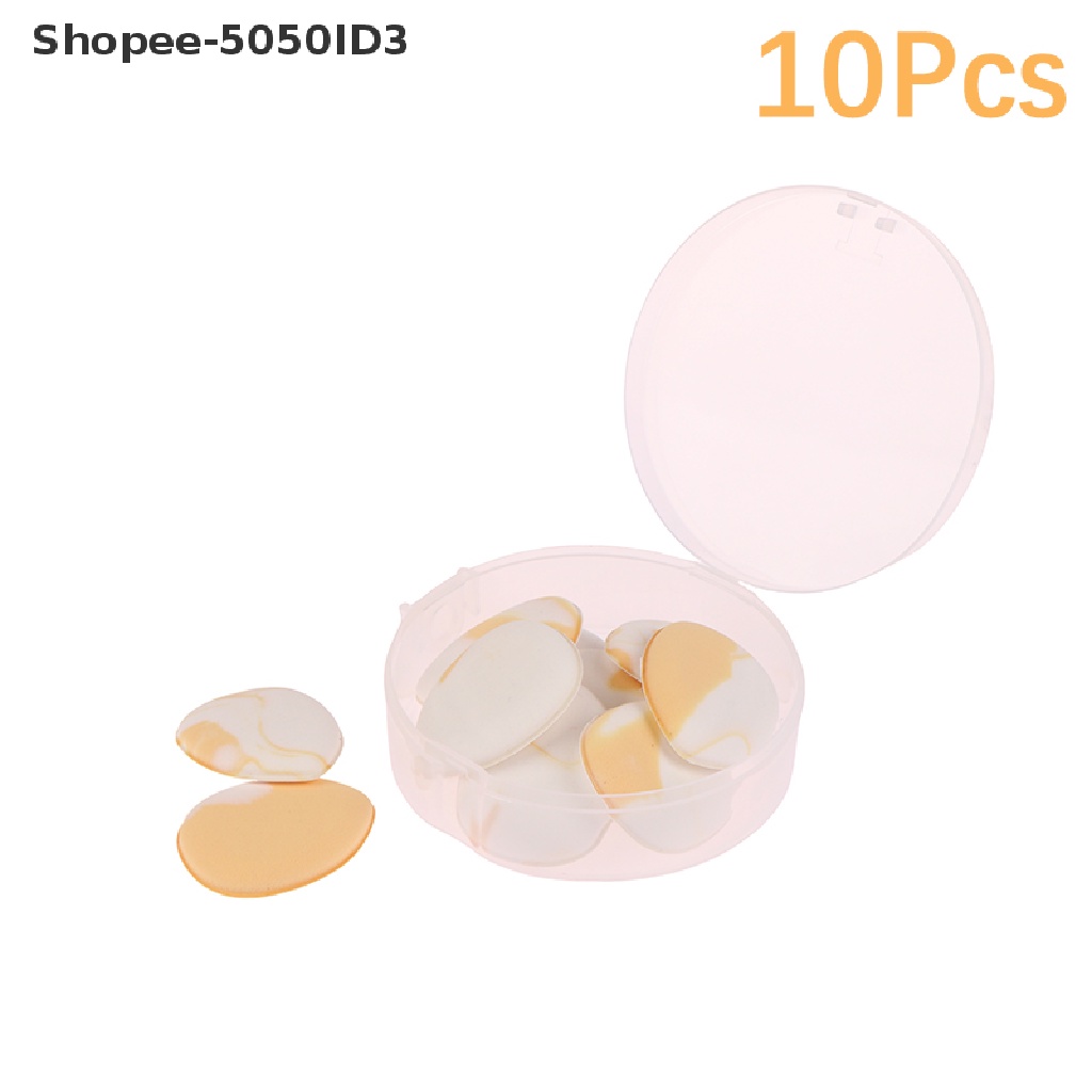 [HOT] 5/10pcs Mini Finger Puff Foundation Powder Detail Makeup Sponge Alat Makeup [ID]