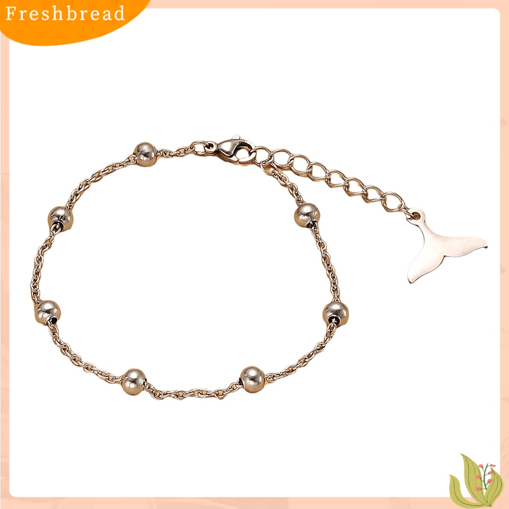 &lt; Freshbread &gt; Wanita Sederhana Menawan Rantai Yang Dapat Disesuaikan Ekor Lumba Gelang Aksesori Perhiasan