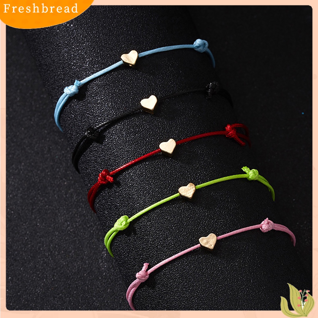 &lt; Freshbread &gt; Gelang Cuff Adjustable Hias Anyaman Warna-Warni Bracelet Untuk Anak Perempuan