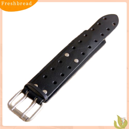 &lt; Freshbread &gt; Keren Faux Kulit Gelang Pria Wanita Punk Fashion Sabuk Gelang Perhiasan Hadiah