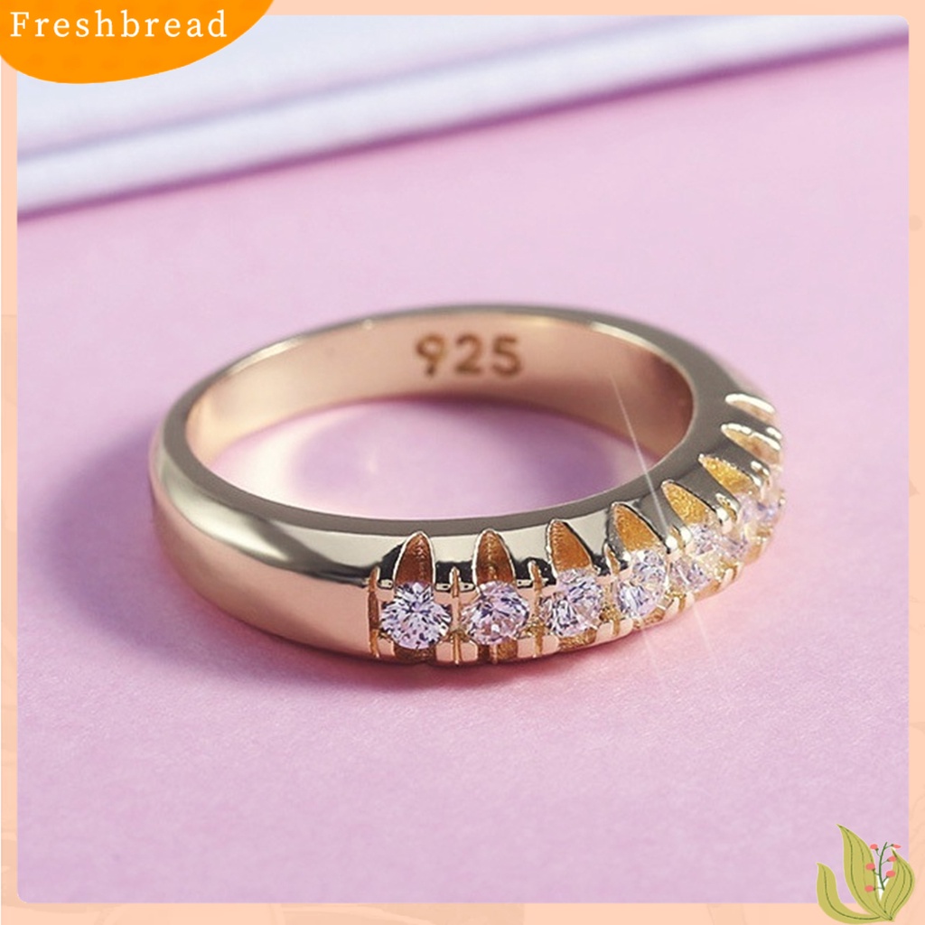 &lt; Freshbread &gt; Perhiasan Fashion Wanita Kreatif Jari Dekorasi Alloy Baris Tunggal Geometri Cincin Untuk Pernikahan