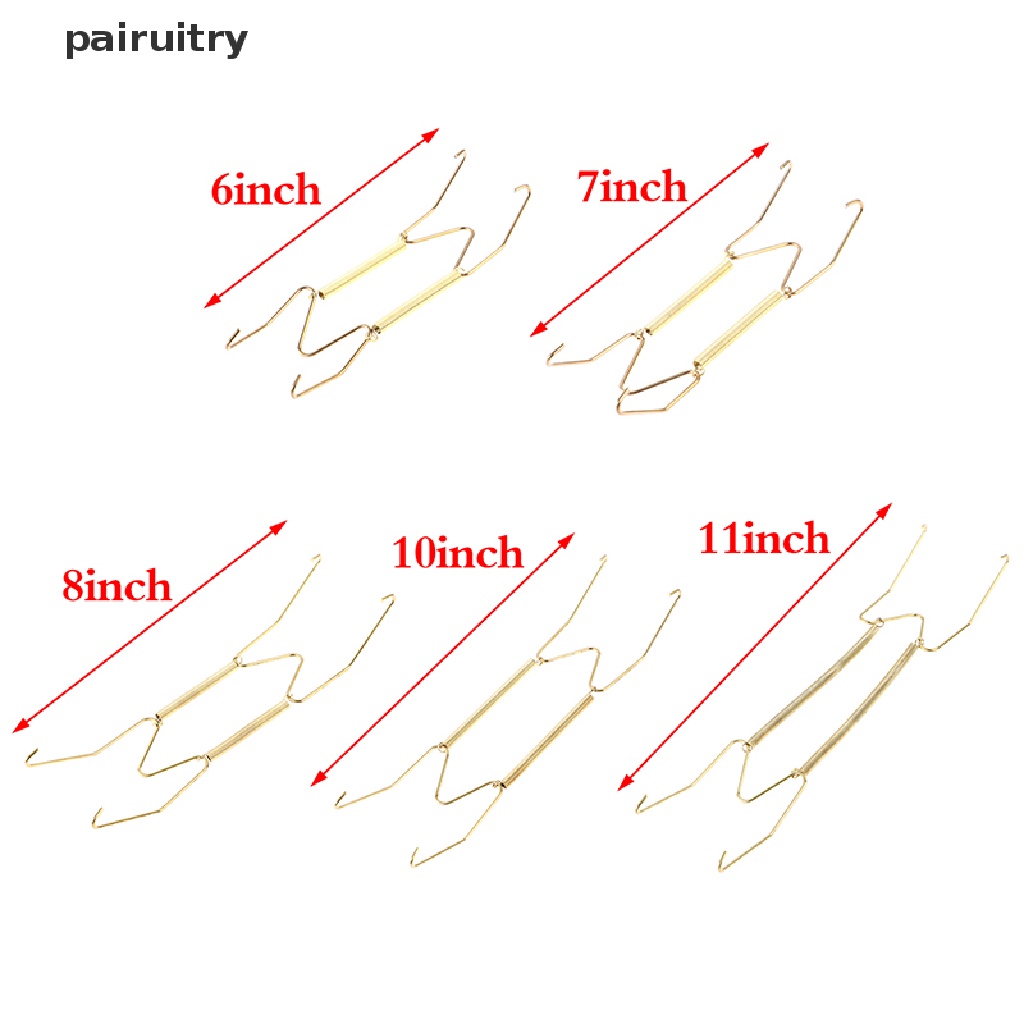 Gantungan Piring Pajangan Dinding PRT W Type Dekorasi Dish Spring Holder Invisible Hook PRT