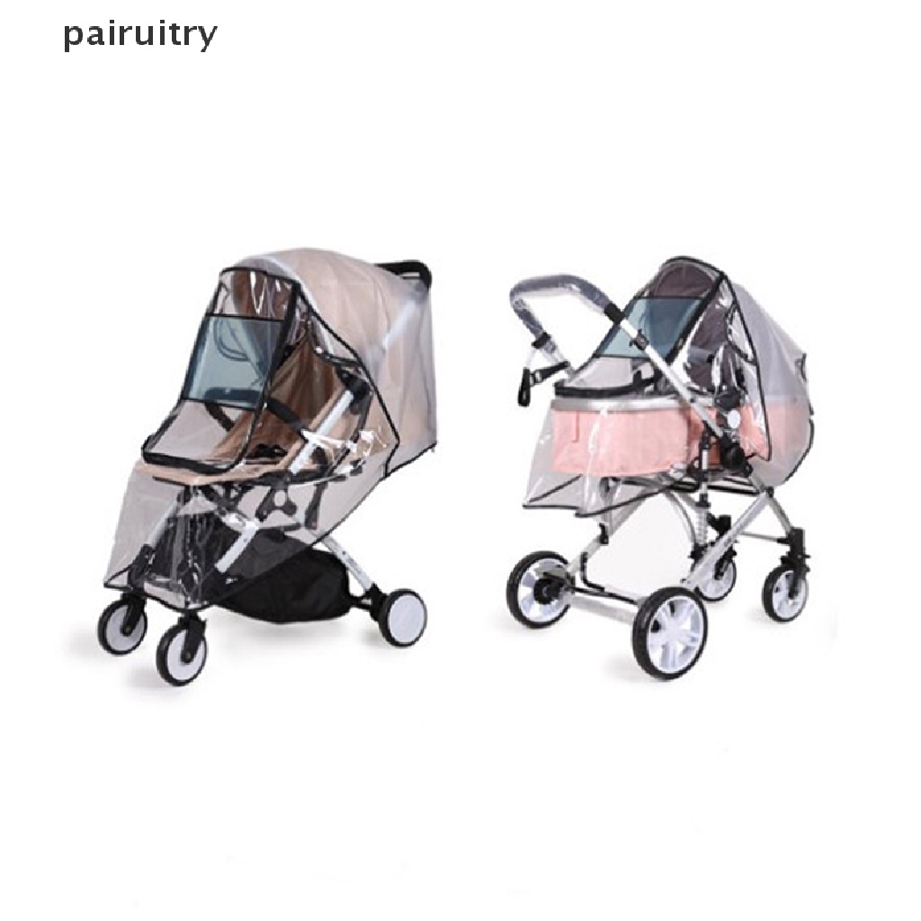 Prt EVA Stroller Bayi Anti Air Rain Cover Transparan Kursi Dorong Jas Hujan PRT