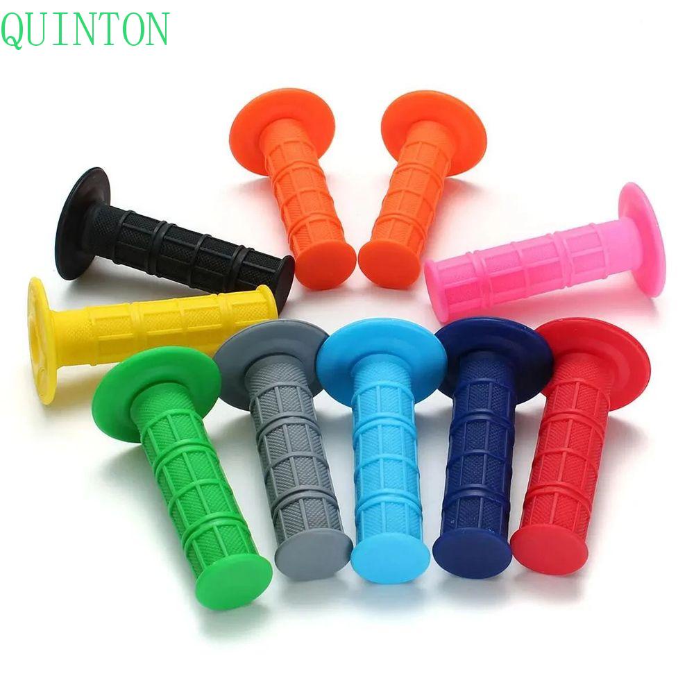 QUINTON For CRF YZF KXF SXF Motorbike Handle Bar Accessories Brake Hand Grips Motorcycle Handle Grips Universal 7/8'' 22mm For Kawasaki Pit Dirt Bike For Honda Motocross Soft Rubber/Multicolor