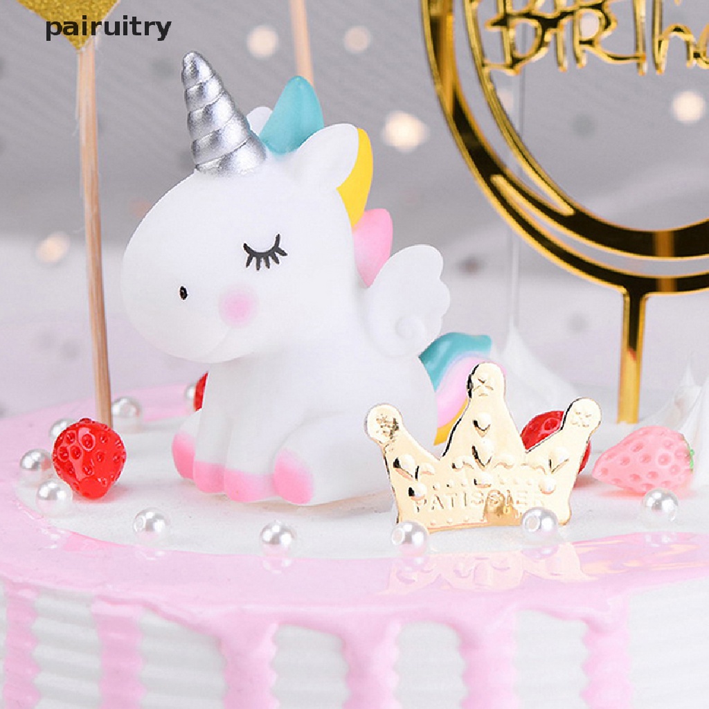 Prt Cute Horse Cake Topper Dessert Cupcake Decor Wedding Dekorasi Pesta Ulang Tahun Anak PRT