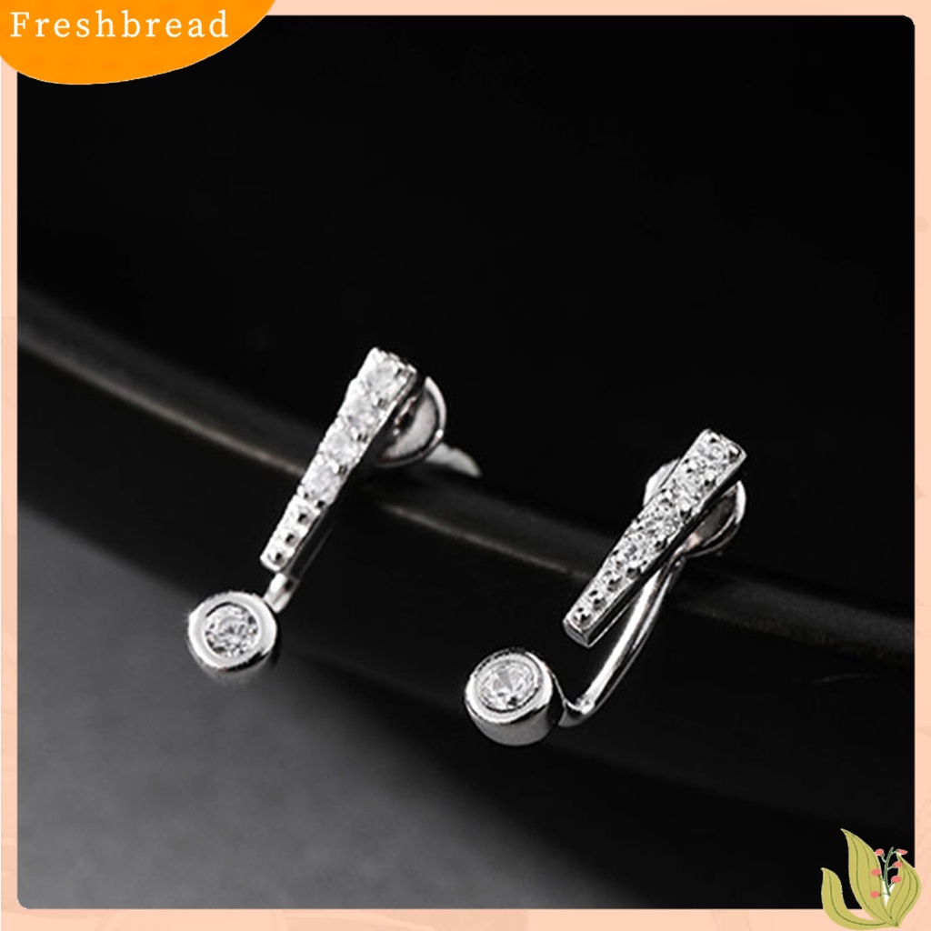 &lt; Freshbread &gt; 1pasang Anting Pejantan Tanda Seru Asimetris Wanita Tanda Tanya Kecil Ear Studs Perhiasan Hadiah