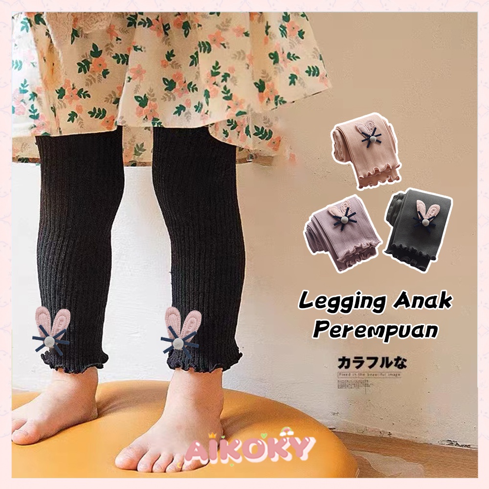 Aikoky Legging anak Kartun Kelinci / legging anak perempuan 6 Bulan - 9 Tahun