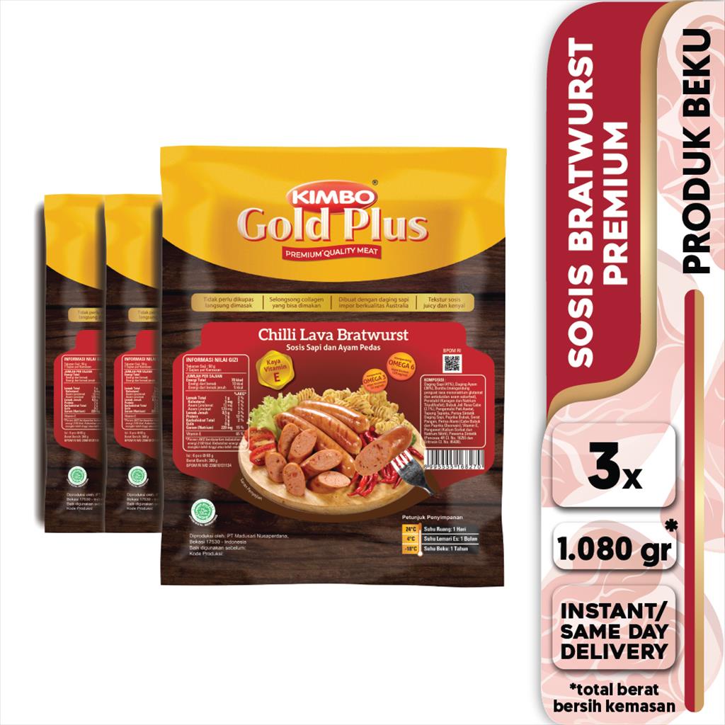 

KIMBO Gold Plus Bratwurst Chilli Lava6 3x