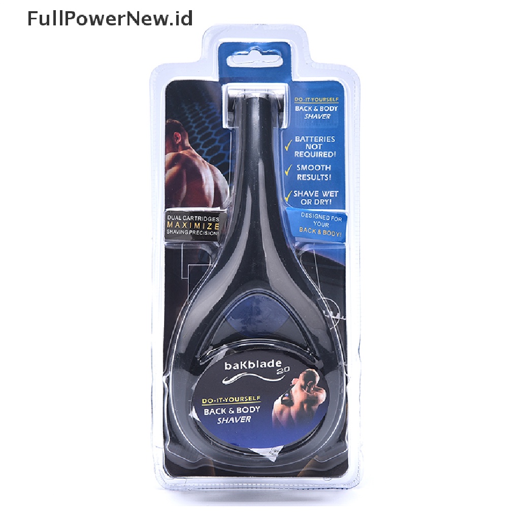 Power Black Back Hair Shaver Alat Cukur Penghilang Bulu Punggung Pria Cukur Badan Lipat ID