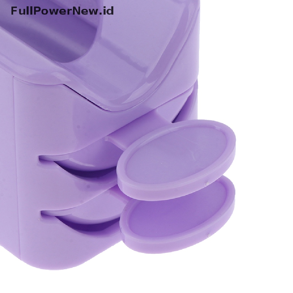 Power Dipping Bubuk Daur Ulang Tray Nail Glitter Kotak Penyimpanan Manicure Organizer ID