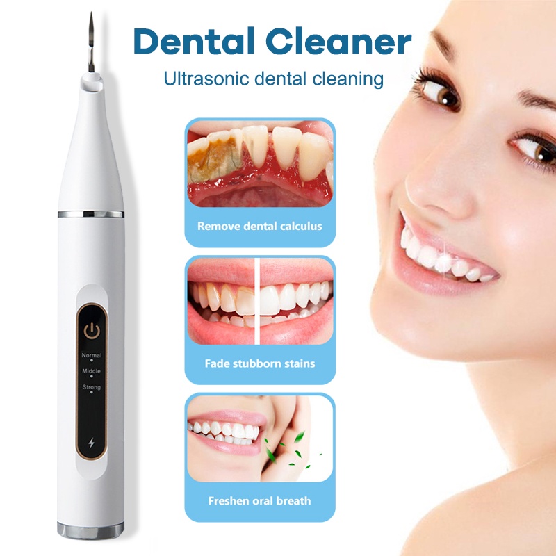 Alat Pembersih Karang Gigi Dental Scaling Sonic Elektrik 3 Modes Perawatan Dan Pembersih Karang