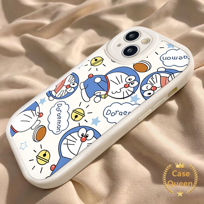 Case Doraemon Kucing Lucu Kartun Samsung A14 A13 A02s A50 A12 A30s A04s A72 A10s A71 A53 A52s A20s A22 A03s A52 A11 A21s A04 A50s A32 A03 A51 A23 A33 A20 A31 A73 Lensa Oval Soft Cover