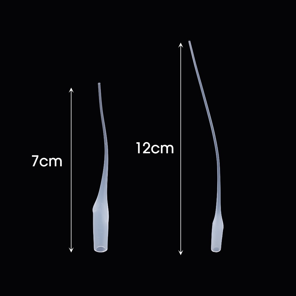 Lem Tangan Non Perekat Micro Nozzle 100Pcs Pipet Transparan Cocok Untuk 401dan502lem Presisi Aplicator Dropper Nozzle DIY Craft Dispensing Hose