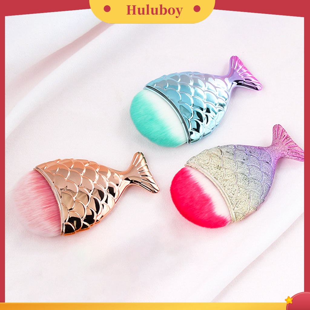 {In Stock} Mermaid Tail Design Soft Nail Art Brush Pembersih Penghilang Debu Alat Manicure