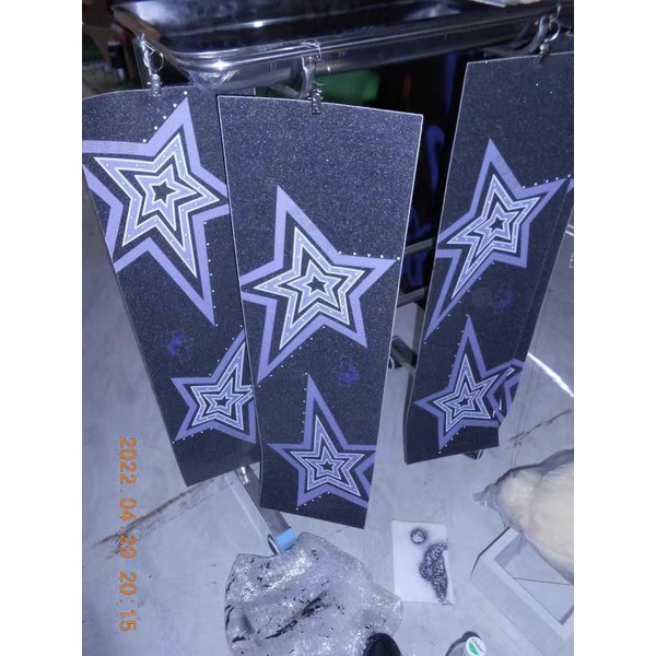 Band Star Punk Pasir Kasar y2k Sub Skateboard Aksesoris Skateboard Amplas
