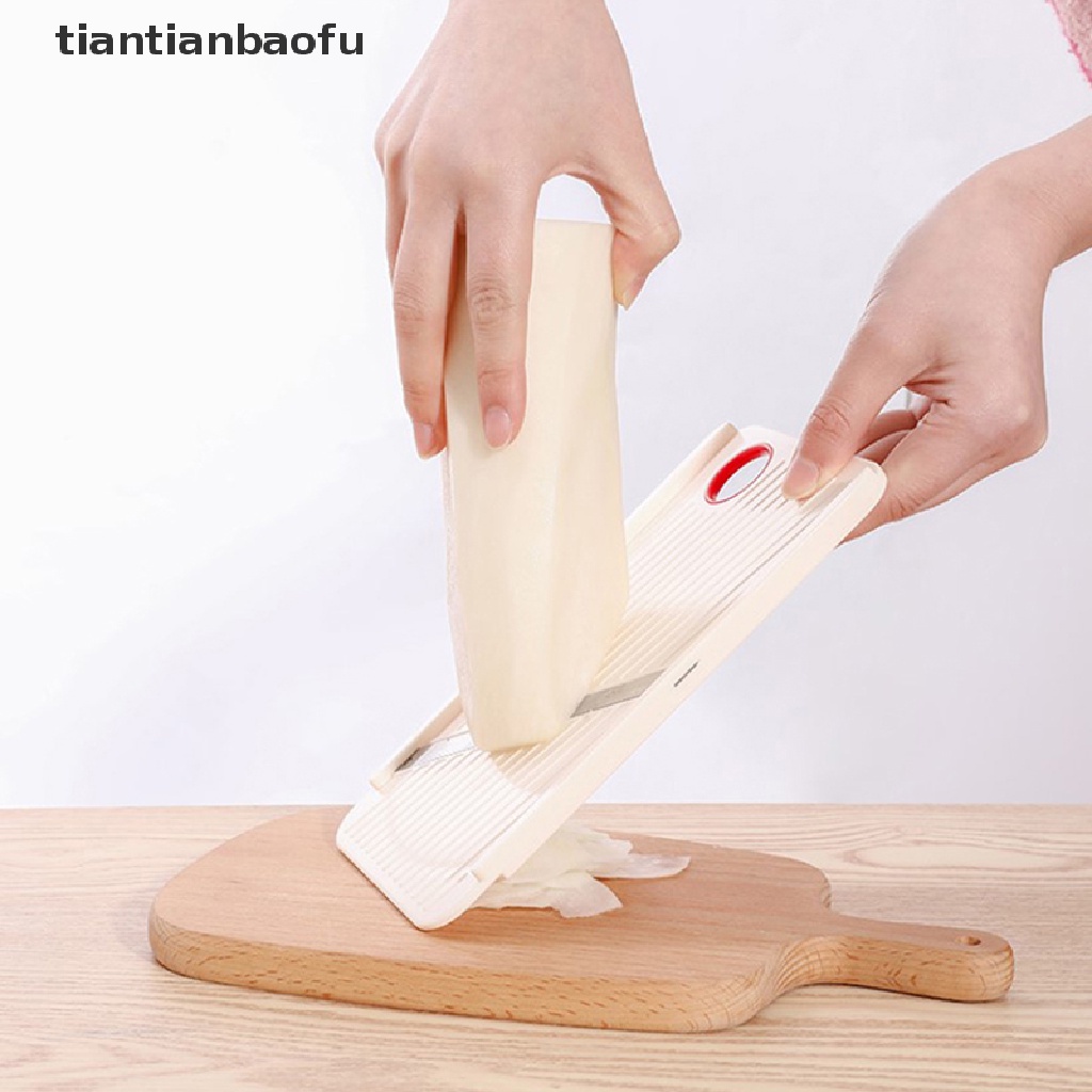 [tiantianbaofu] Alat Pengiris Sayuran Manual Stainless Steel Penghancur Dapur Kentang Kubis Cutter Butik
