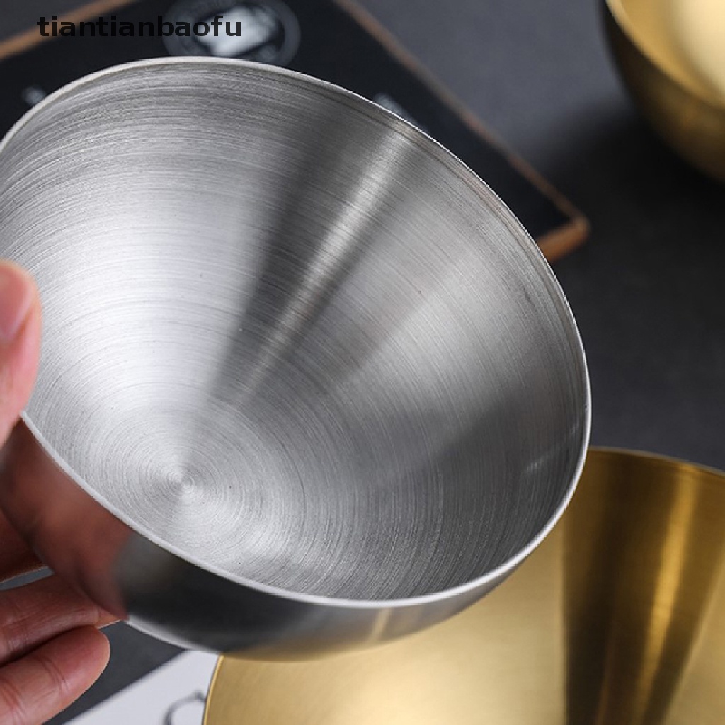 [tiantianbaofu] Mangkuk Stainless Steel Salad Soup Mixing Serving Korea Metal Pasta Storage Bowls Butik