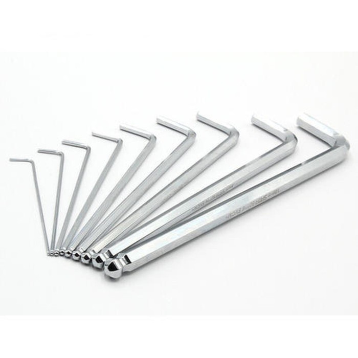 Kunci L Set 9in1 10in1 Hex Key Banyak Model Ball Point / Star / Biasa