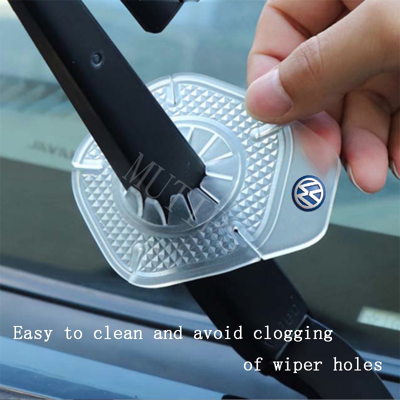 Volkswagen Wiper Kaca Depan Mobil Silikon Penutup Pelindung Lengan Anti Debu Untuk Scirocco Beetle Passat B5 B6 B7 CC B8 T5 Polo Golf mk3 mk6 mk7