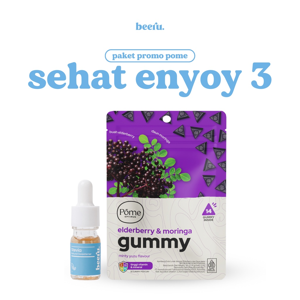 

Beeru Stevia x Pome Paket Sehat Enyoy 3