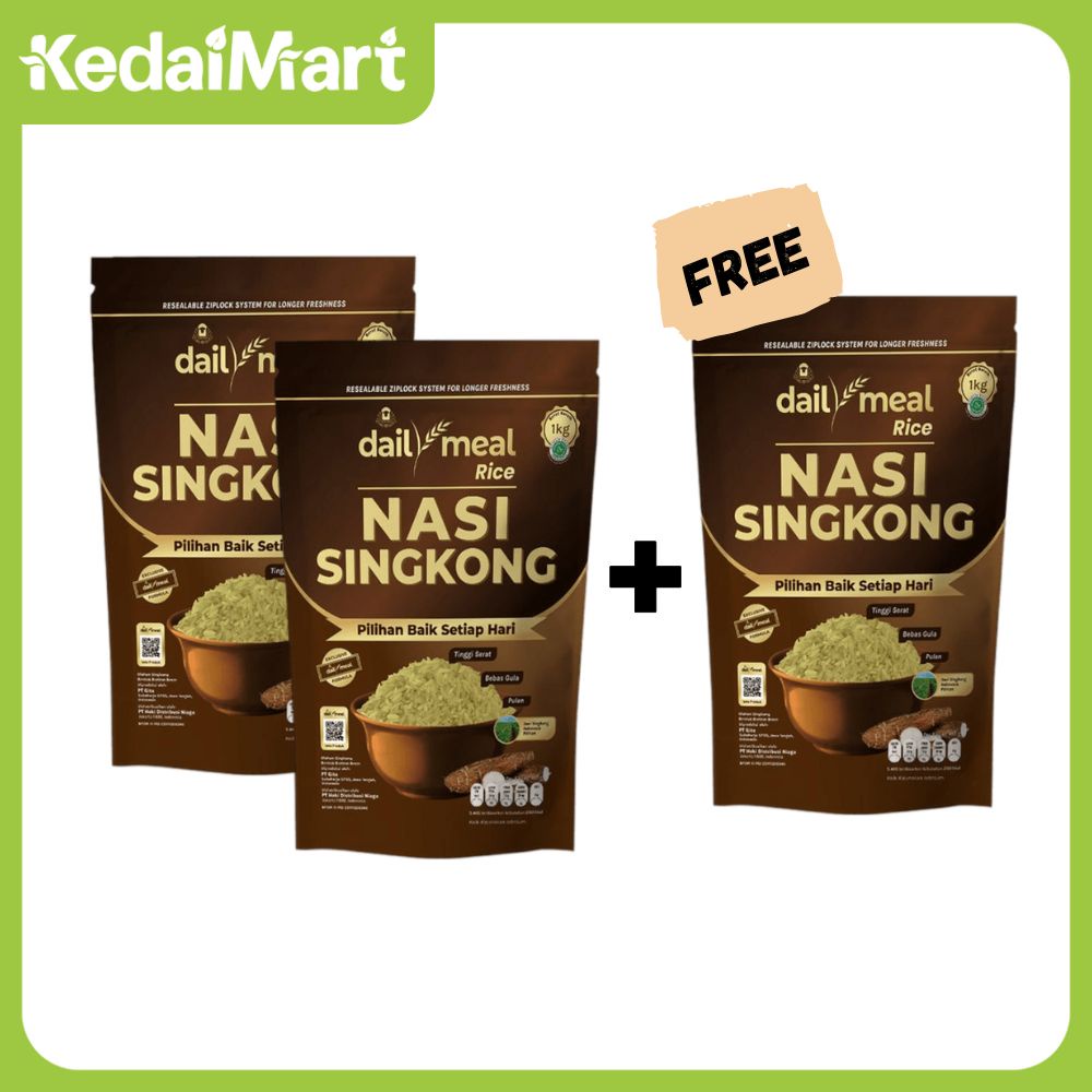 

Buy 2 Get 3 DailyMeal Rice Nasi Singkong 1 Kg