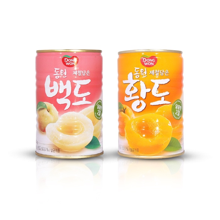 

K- Dongwon Canned Peach - Buah Persik Korea Dalam Kemasan Kaleng 400g