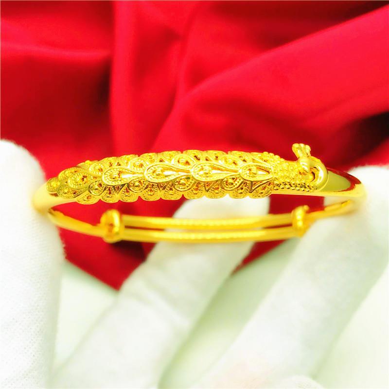 Goldkingdom Fashion Perhiasan Aksesoris Ready Stock Golden Phoenix Gelang Pengantin Perhiasan Pernikahan Seiko Feng Huang Yu Fei Gelang Menikah Gelang Perempuan