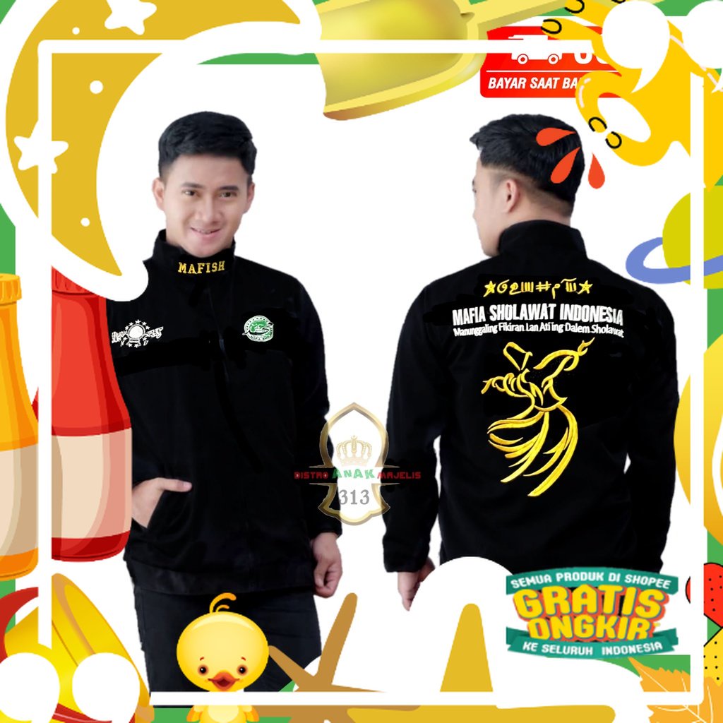 [FREE ONGKIR] TERLARIS JAKET MAFIA SHOLAWAT MURAH PRIA WANITA TERBARU / JAKET MAFIA SHOLAWAT MAFISH 
