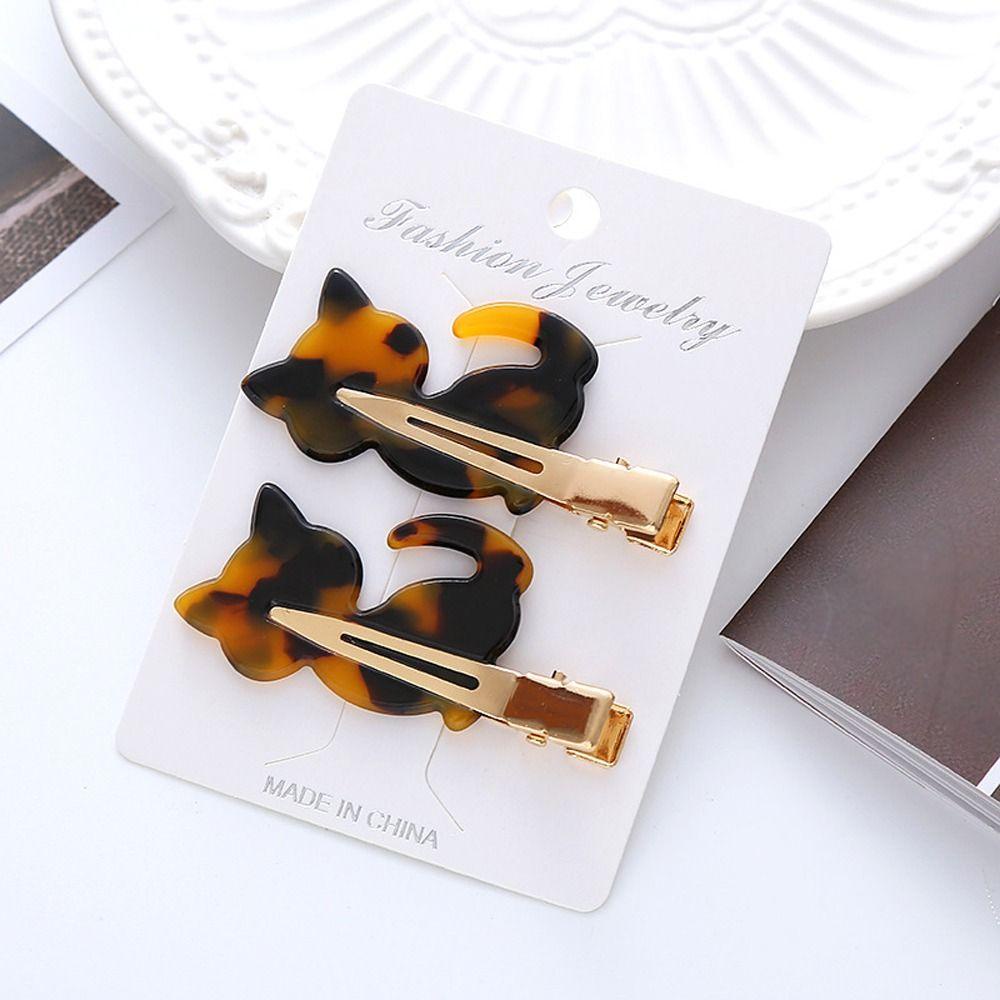 Needway Klip Rambut Asetat Aksesoris Rambut Hadiah Elegan Untuk Anak Perempuan Ins Hair Clip Ada Lipatan Hiasan Kepala Fashion Hiasan Kepala Korea Jepit Tidak Tekuk Wanita Duckbill Clips