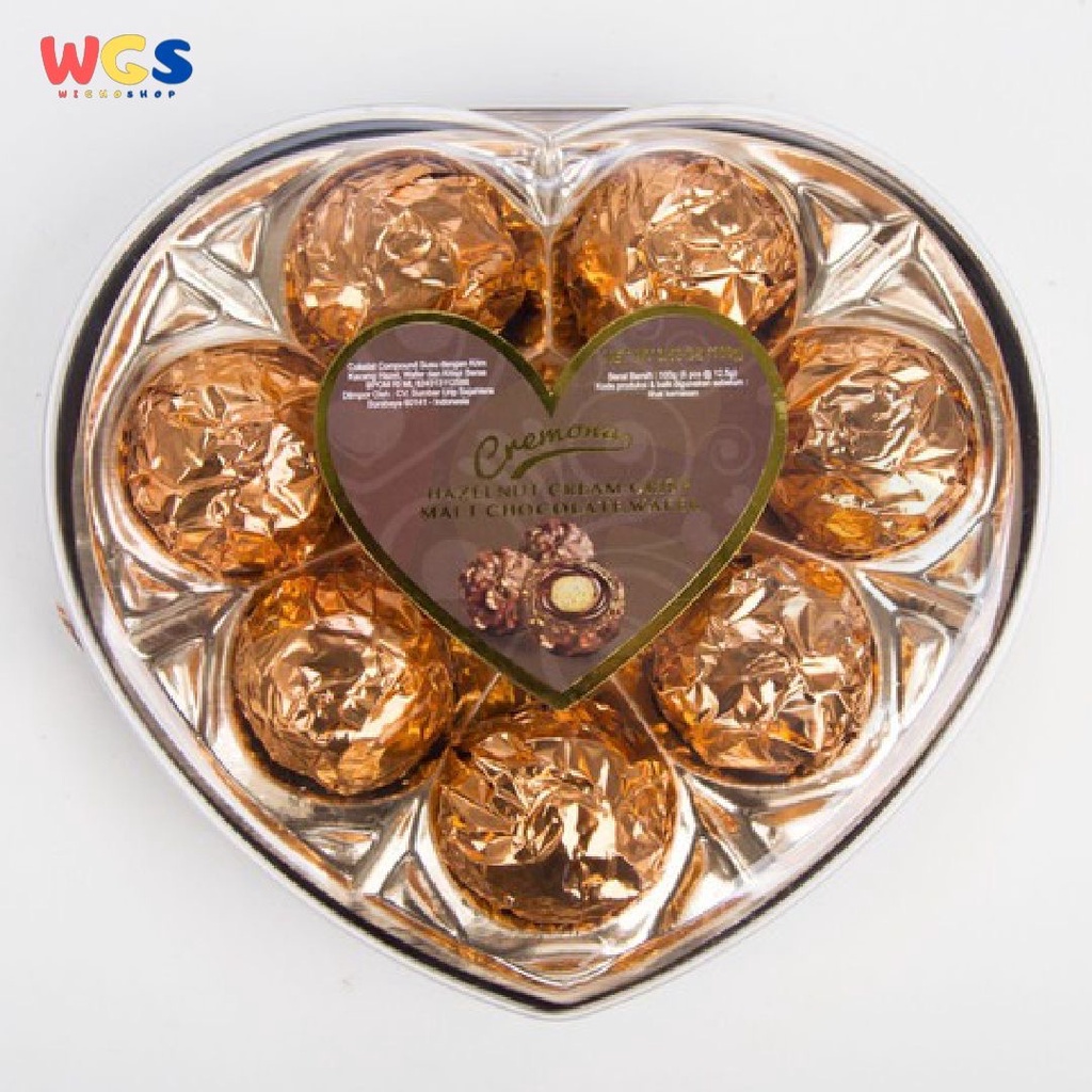 

Cremona Hazelnut Cream Crisp Malt Chocolate Wafer 8 x 12,5gr