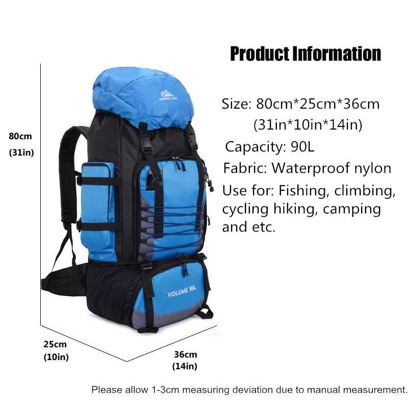 SIGMAN LION Tas Gunung Carrier Bag Travel Backpack Waterproof 90L - SIG3D ( Al-Yusi )