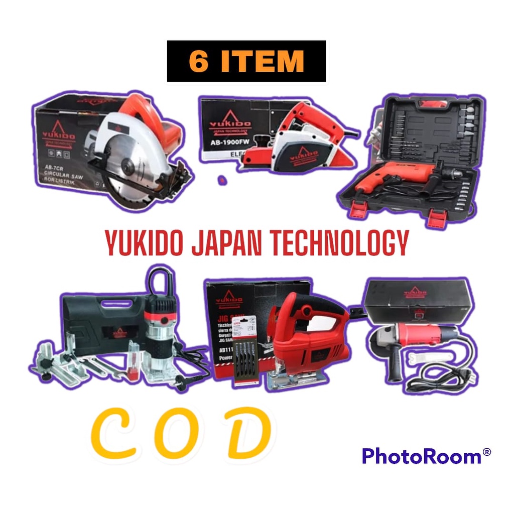 PAKET TUKANG KAYU!!!! Mesin grinda + Mesin Serut + Mesin Circular Saw + Mesin Bor 10mm ryu