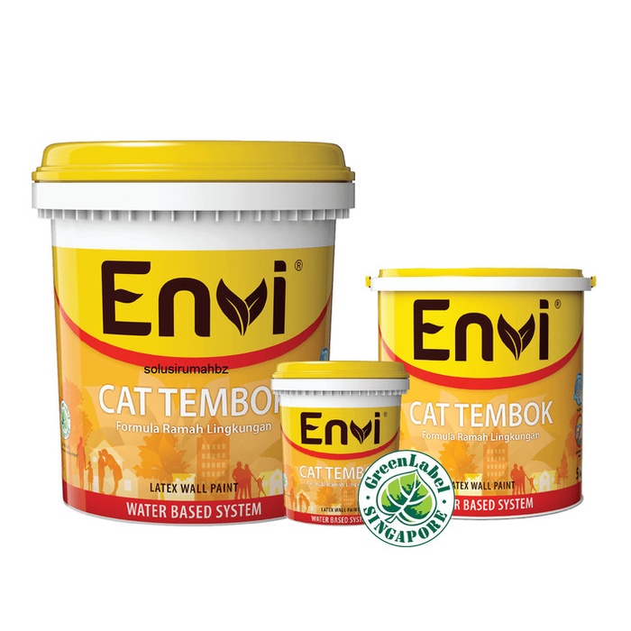 cat tembok envi 5 kg 5kg interior dinding galon envitex
